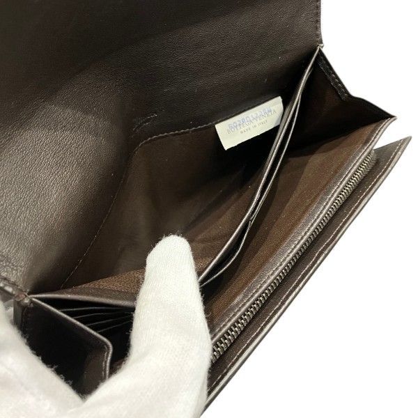 Bottega Veneta Intrecciato Brown Wallet — view 6