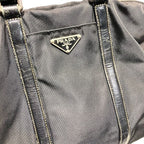 Prada Tessuto Nylon Leather Bag Handbag — view 6