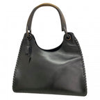Gucci Handbag Leather Black Silver
