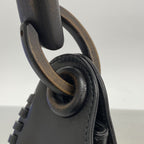 Gucci Handbag Leather Black Silver — view 7