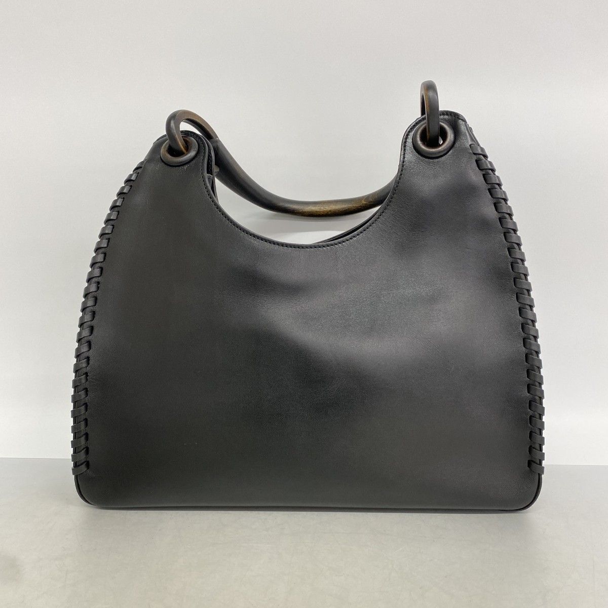 Gucci Handbag Leather Black Silver — view 9