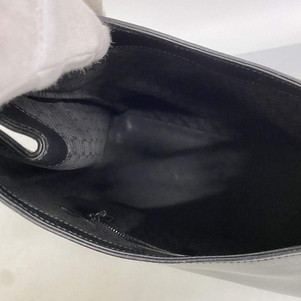 Gucci Handbag Leather Black Silver — view 4