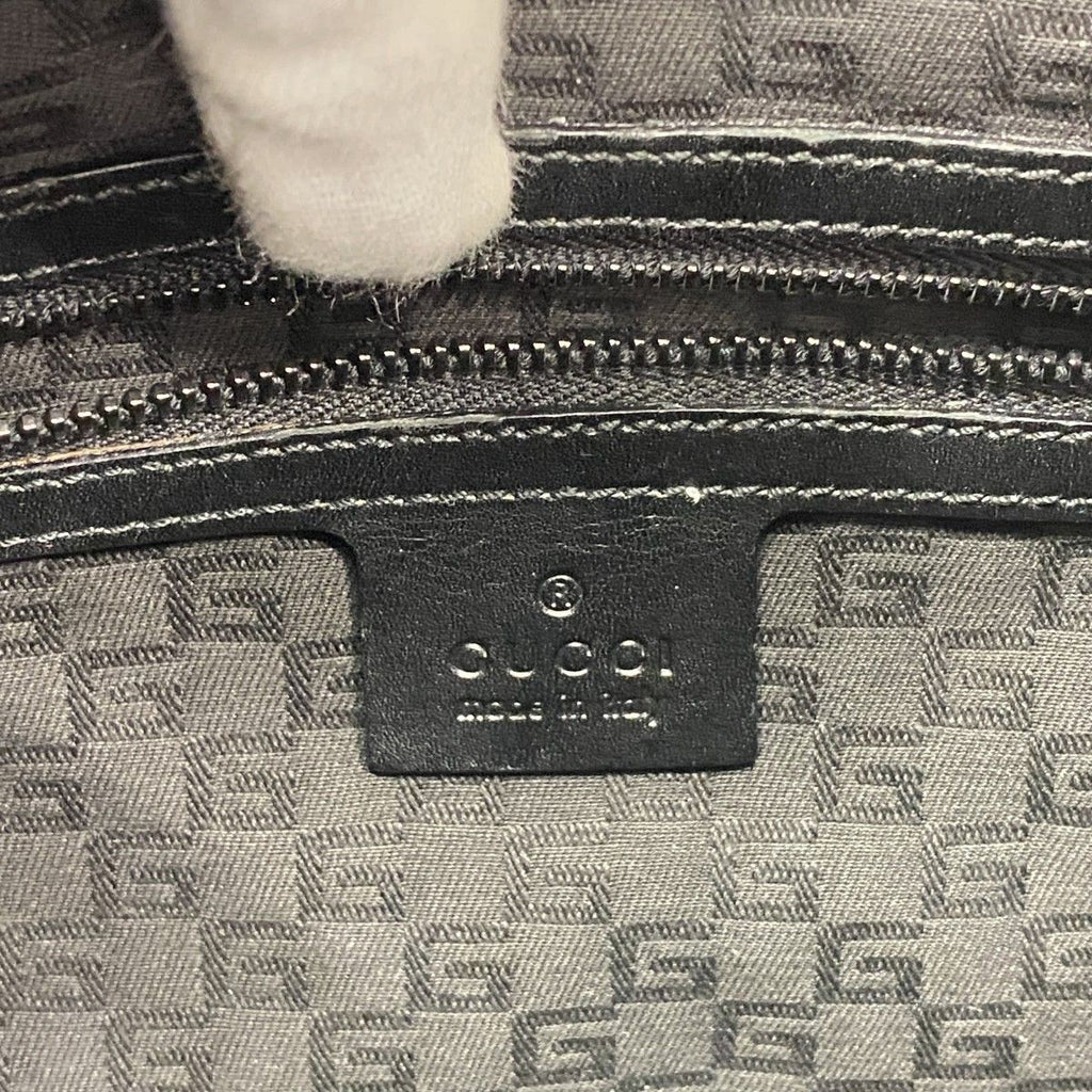 Gucci Handbag Leather Black Silver — view 5
