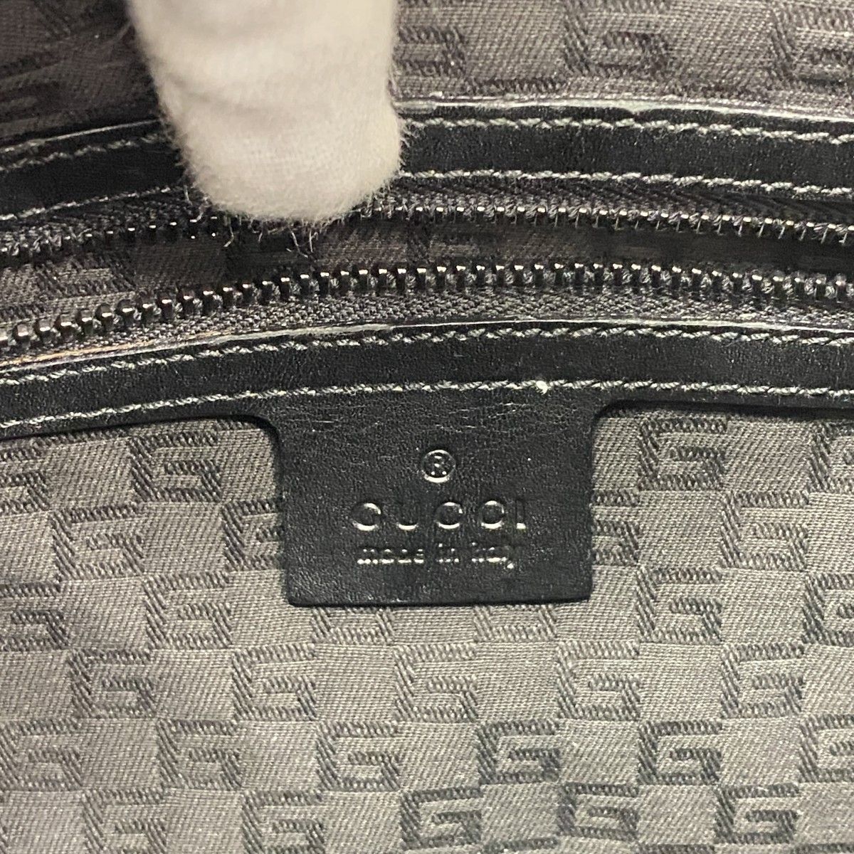 Gucci Handbag Leather Black Silver — view 5