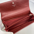 Chanel Wallet Camellia Lambskin Bordeaux Silver — view 3