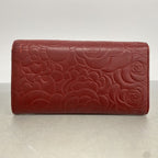 Chanel Wallet Camellia Lambskin Bordeaux Silver — view 9
