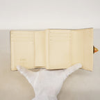 Louis Vuitton Trifold Wallet Monogram Empreinte Portefeuille Metis Compact Cream — view 3