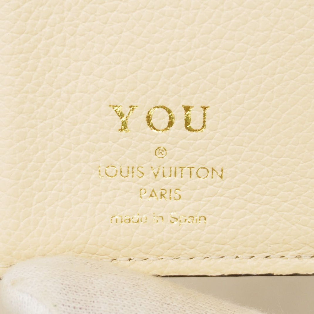Louis Vuitton Trifold Wallet Monogram Empreinte Portefeuille Metis Compact Cream — view 4