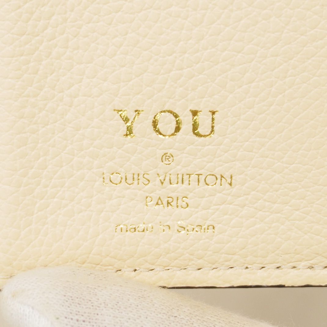 Louis Vuitton Trifold Wallet Monogram Empreinte Portefeuille Metis Compact Cream — view 4