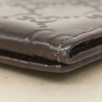 Gucci Business Card Holder Guccissima Leather Brown Gold — view 5