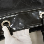 Chanel Tote Paris Biarritz Calf Hair Black Silver — view 9