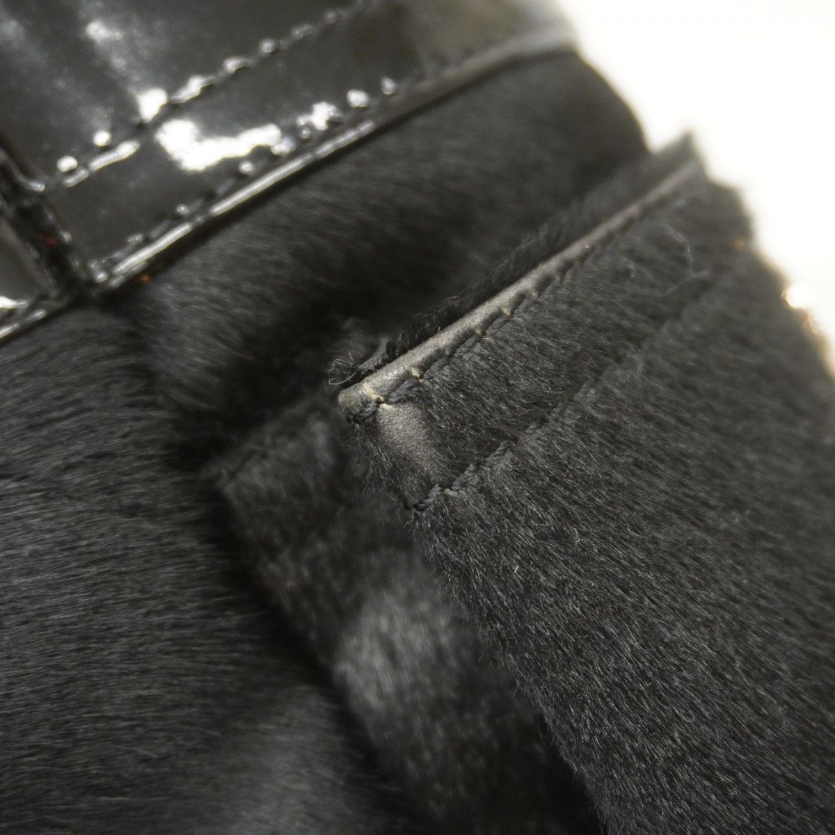 Chanel Tote Paris Biarritz Calf Hair Black Silver — view 7