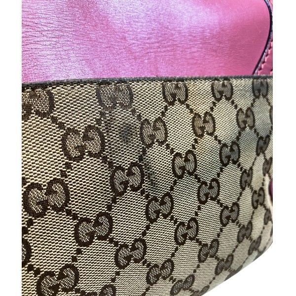 Gucci GG Canvas Beige Pink Shoulder — view 5