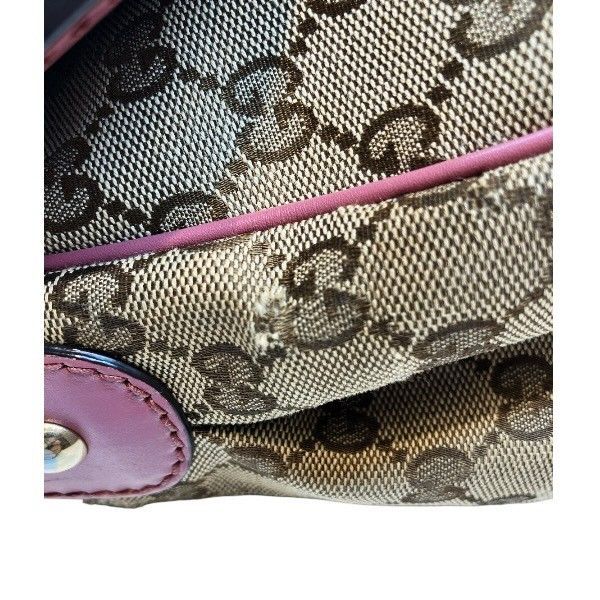 Gucci GG Canvas Beige Pink Shoulder — view 6