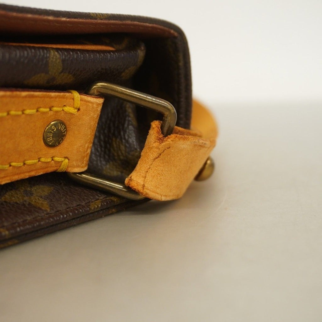 Louis Vuitton Shoulder Bag Monogram Cartouchiere GM Brown — view 6