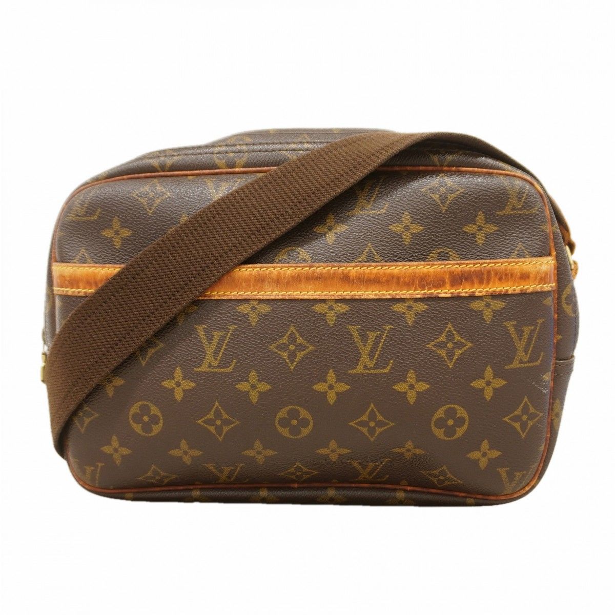 Louis Vuitton Shoulder Bag Monogram Reporter PM Brown