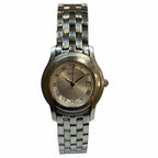 Gucci Quartz Silver Dial Date Roman Watch
