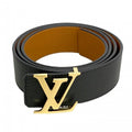 Louis Vuitton Belt Taurillon LV Initial 40 Reversible Brown Noir