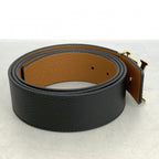 Louis Vuitton Belt Taurillon LV Initial 40 Reversible Brown Noir — view 4