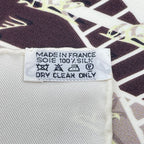 Hermes Scarf Carre 90 24 Faubourg Seconde Ginza Anniversary Silk White Yellow — view 7