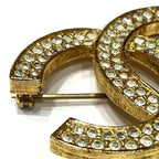 Chanel Rhinestone CC Logo 174 Brooch — view 8