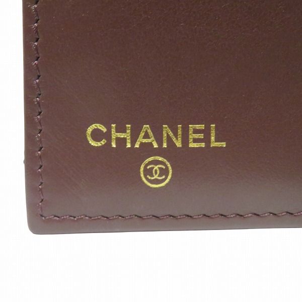 Chanel Quilted Flap Wallet Caviar Leather Trifold — view 4