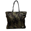 Prada Nylon Camouflage Pattern Tote Shoulder