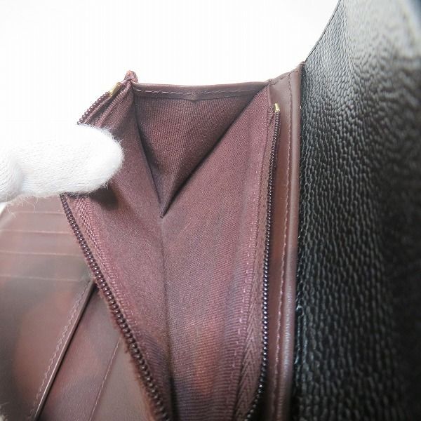 Chanel Quilted Flap Wallet Caviar Leather Trifold — view 5