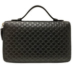 Gucci Micro Guccissima Organizer Document Case Double Zip Around Wallet