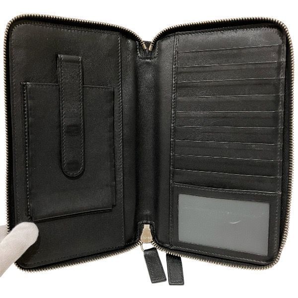 Gucci Micro Guccissima Organizer Document Case Double Zip Around Wallet — view 5