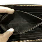 Gucci Micro Guccissima Organizer Document Case Double Zip Around Wallet — view 6