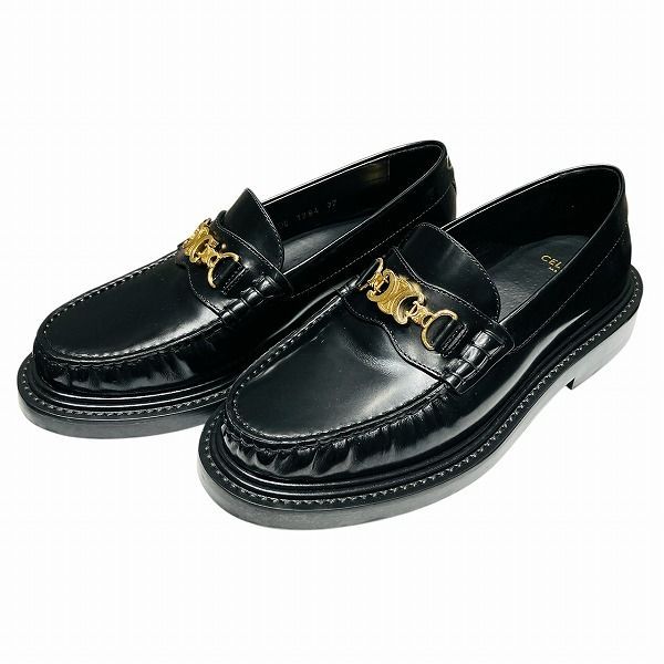 Celine Triomphe Universite Loafers Leather Shoes — view 2