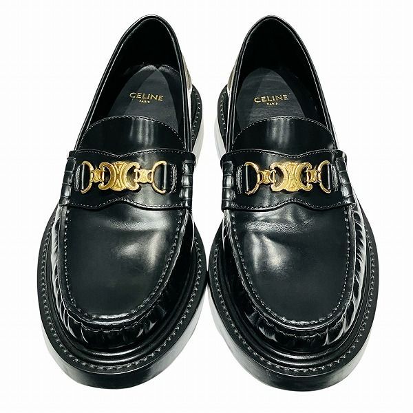 Celine Triomphe Universite Loafers Leather Shoes
