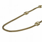 Dior Logo Motif Long Chain Gold Necklace — view 9