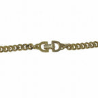 Dior Logo Motif Long Chain Gold Necklace — view 2