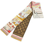 Louis Vuitton Bandeau Monogram Vivienne World Scarf — view 2