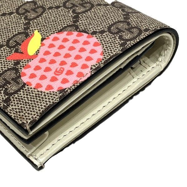 Gucci GG Supreme les Pomme Apple Bifold Wallet — view 8