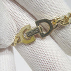Dior Logo Motif Long Chain Gold Necklace — view 5