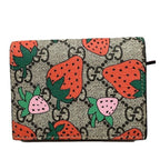 Gucci GG Supreme Strawberry Mini Wallet Bifold — view 2