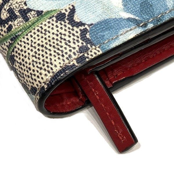 Gucci GG Supreme Flower Mini Wallet Bifold — view 9