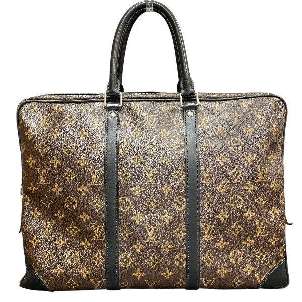 Louis Vuitton Monogram Macassar Porte Documents Voyage Bag Handbag Business