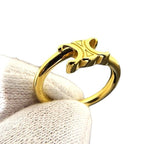 Celine Triomphe Ring Gold — view 9