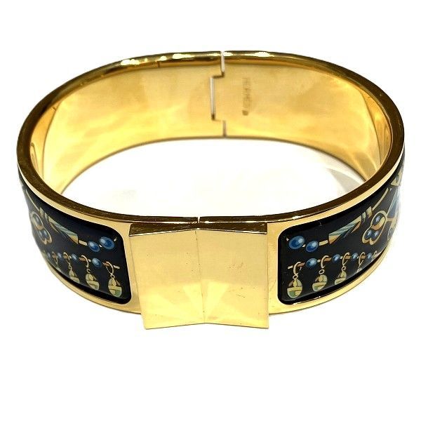 Hermes Enamel GM Location Bangle Bracelet