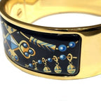Hermes Enamel GM Location Bangle Bracelet — view 6