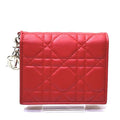 Dior Cannage Bifold Wallet with Charm