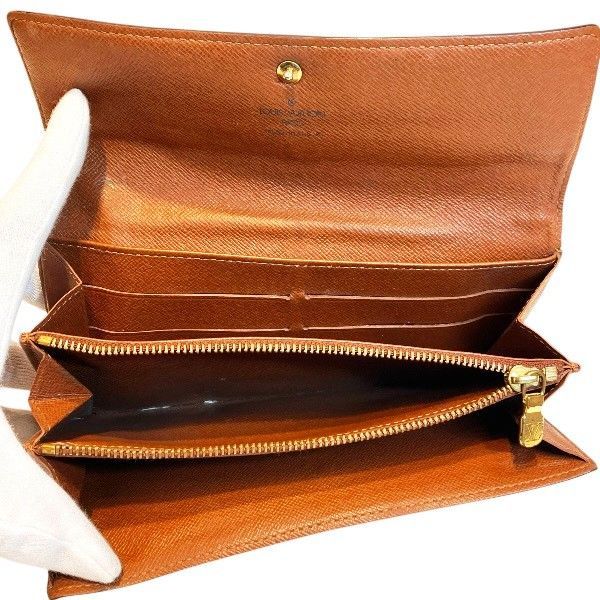 Louis Vuitton Monogram Portefeuille Sarah Pochette Portemonet Cles — view 3