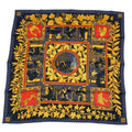 Hermes Carre 90 Musique Des Dieux Music of the Gods Scarf Silk Black
