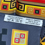 Hermes Carre 90 Musique Des Dieux Music of the Gods Scarf Silk Black — view 6