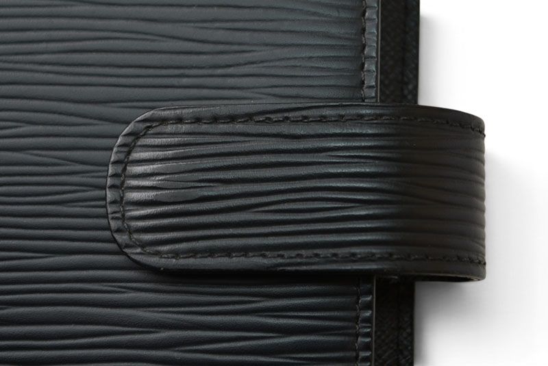 Louis Vuitton Notebook Cover Agenda Epi Black Type — view 4