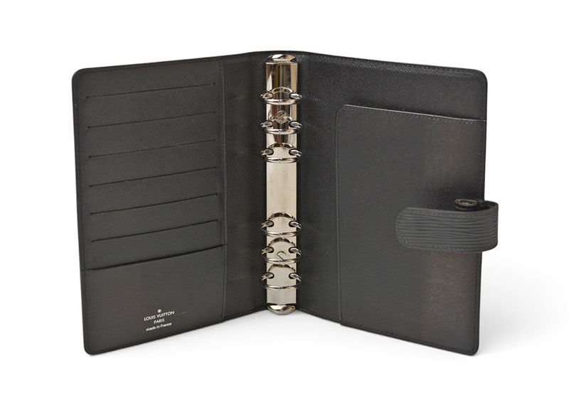 Louis Vuitton Notebook Cover Agenda Epi Black Type — view 8